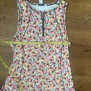 Athleta Floral Sleeveless Tennis Dress with Zipper
